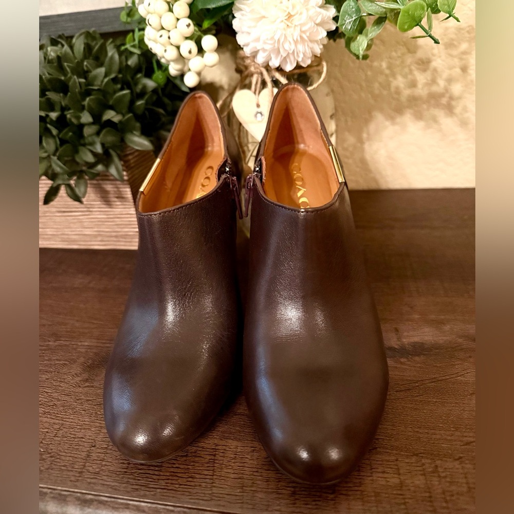 Coach Dark Brown Ankle Booties - Picture 2 of 9